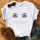 Black White Fashion Casual Daily O Neck Short Sleeve Regular Sleeve Regular Letter Character Tops
