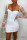White Fashion Sexy Mesh Stitching Long Sleeve Dress