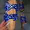 Blue Casual With Bow Round Comfortable Shoes
