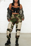 Camouflage Fashion Casual Printing Stitching Trousers