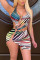 Striped Sexy Fashion Print Swimsuit