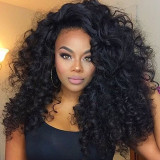 Black Fashion Solid Long Curly Hair Wigs