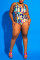 Print Sexy Plus Size Printing Swimsuit
