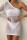 White Sexy Perspective Single Sleeve Beach Dress