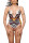 White Sexy Hollowed-out One-piece Swimwears
