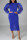 Blue Fashion Casual Solid Split Joint Half A Turtleneck Long Sleeve Dresses