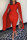 Red Fashion Sexy Solid Split Joint O Neck Evening Dress