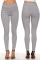 Grey Fashion Casual Solid Basic Skinny High Waist Pencil Trousers