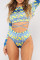 Blue Fashion Sexy Backless Strap Design Swimwears