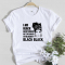 Black And White Fashion Casual Print Basic O Neck Tops