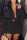 Black Fashion Sexy Solid Basic Turndown Collar Long Sleeve Two Pieces