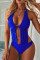 Blue Sexy Fashion Sleeveless Swimsuit