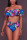 Blue Sexy Fashion Printed Swimsuit Set