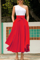 Red Fashion Casual Elegant Skirt