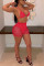 Red Fashion Sexy Mesh Sequins Swimsuit Set