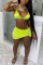 Fluorescent green Polyester Solid A three-piece Fashion Casual adult Ma'am Swimwears