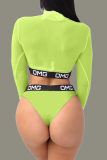 Green Sexy Hollowed-out Two-piece Swimwears(With Bra)