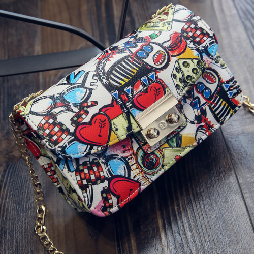 Red Fashion Print Bags