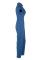 Blue Fashion Turndown Collar Buttons Denim One-piece Jumpsuits