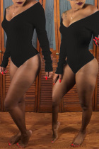 Black Sexy Slim Bodysuit