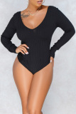 Black Sexy Slim Bodysuit
