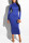 Royal blue Fashion Sexy High Neck Long Sleeve Dress