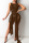 Dark Brown Sexy Solid See-through O Neck Irregular Dress Dresses