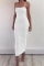 White Fashion Sexy Sling Slim Dress