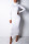 White Fashion Sexy High Neck Long Sleeve Dress