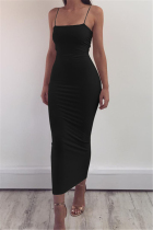 Black Fashion Sexy Sling Slim Dress