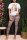 White Fashion Print T-shirt Mesh Trousers Set