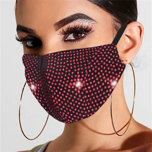 Red Fashion Casual Hot Drilling Mask