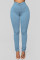 Light Blue Fashion Sexy Skinny Denim Trousers