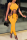 Yellow Sexy Solid Patchwork O Neck Sleeveless Two Pieces