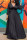 Black Fashion Casual Solid Split Joint V Neck Long Sleeve Dresses