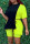 Fluorescent Green Fashion Casual Solid Patchwork O Neck Long Sleeve Two Pieces