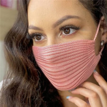 Pink Fashion Casual Solid Mask
