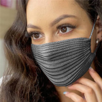 Grey Fashion Casual Solid Mask