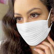 White Fashion Casual Solid Mask