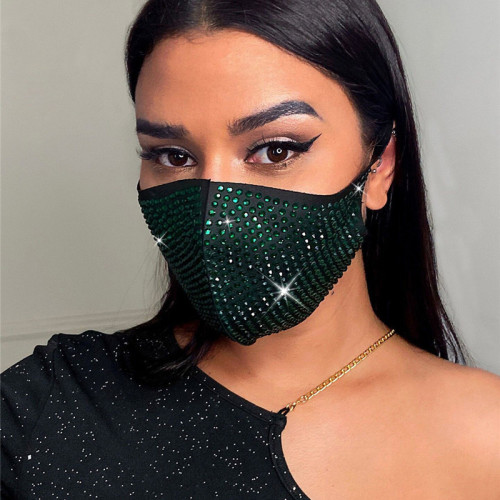 Green Fashion Casual Hot Drilling Mask