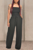 Black Fashion Sexy Strapless Slim Jumpsuit