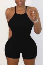 Black Sexy Fashion Tight Camisole Romper