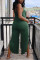 Green Sexy Fashion Loose Suspenders Jumpsuit
