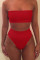Red Sexy Fashion Swimsuit Set