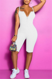 White Fashion Sexy Sling Slim Romper