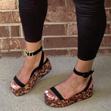 Leopard Print Casual Street Split Joint Printing Opend Comfortable Out Door Shoes