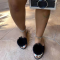 Black Sexy Casual Hollowed Out Patchwork Opend Comfortable Out Door Shoes
