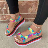 Colour Casual Street Hollowed Out Patchwork Opend Comfortable Out Door Shoes