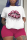 Red Fashion Casual Sportswear Print O Neck Plus Size Two Pieces