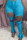 Light Blue Fashion Casual Solid Ripped Skinny Broken Hole Trousers
